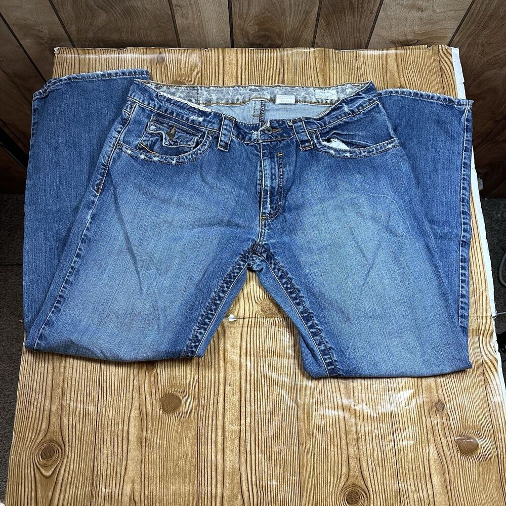 Ambiguous Mens Jeans W38 L30 Blue Straight Leg 100% Cotton Button Fly